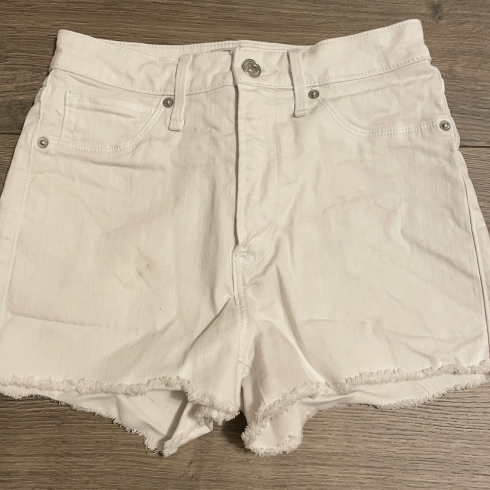 White Abercrombie & Fitch Jean Shorts